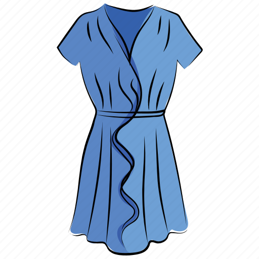 Clothing, fashion, flare dress, frock, outfit, robe, swing dress icon - Download on Iconfinder
