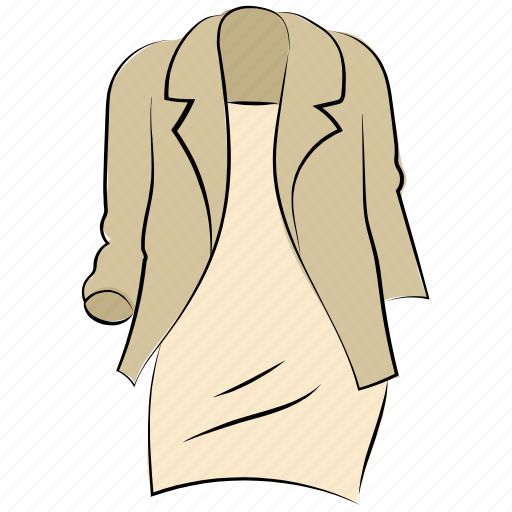 Blazer, dress, formal wear, going out outfit, jacket, women dress icon - Download on Iconfinder