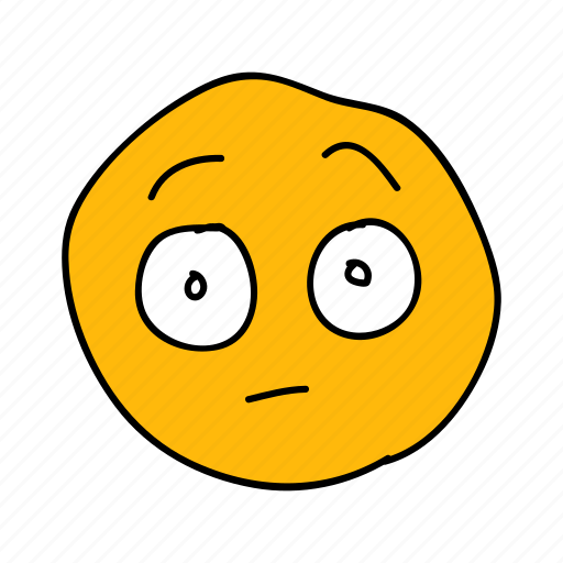 Free Vector  Hand drawn shocked emoji illustration