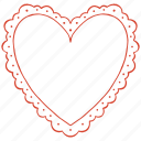 heart, frame, border, text frame, decoration, hand drawn frame, valentine