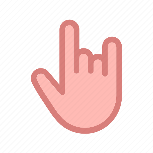 Finger, fingers, gesture, hand, rock, rock and roll, touch icon - Download on Iconfinder