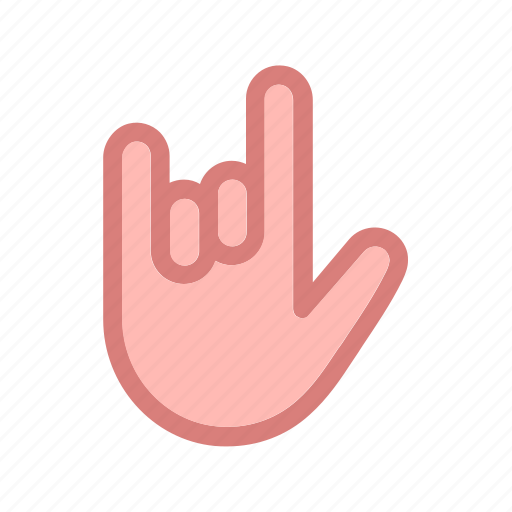 Finger, fingers, gesture, hand, rock, skin, touch icon - Download on Iconfinder