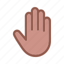 emoji, finger, gesture, gestures, hand, stop, touch 