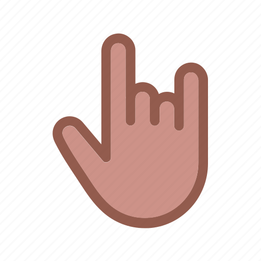 Finger, fingers, gesture, hand, rock and roll, skin, touch icon - Download on Iconfinder