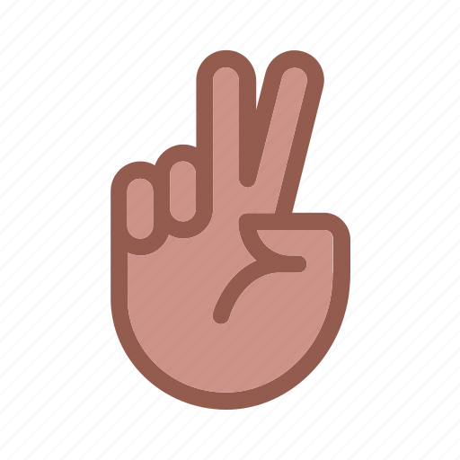 Finger, gesture, hand, love, peace, skin, victory icon - Download on Iconfinder