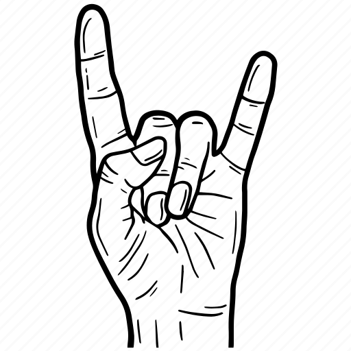 Devil, finger, gesture, hand, rock, satan, touch icon - Download on Iconfinder