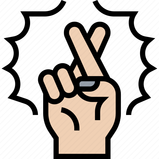 Finger, cross, luck, good, gesturing icon - Download on Iconfinder
