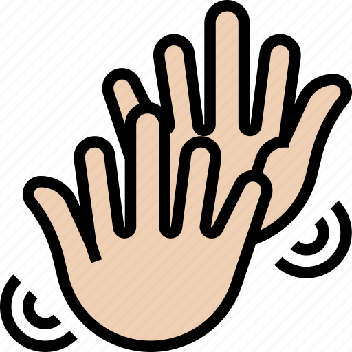 Bye, waving, hello, greeting, gesture icon - Download on Iconfinder
