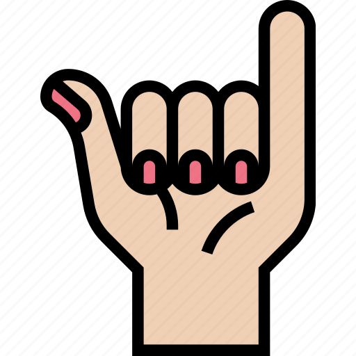 Hang, loose, shaka, sign, gesture icon - Download on Iconfinder