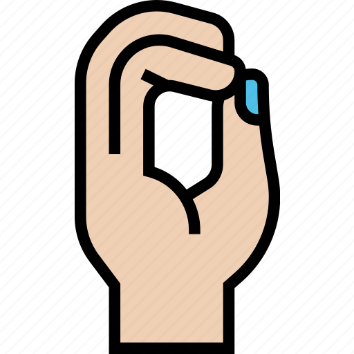 Hole, zero, hand, gesture, language icon - Download on Iconfinder