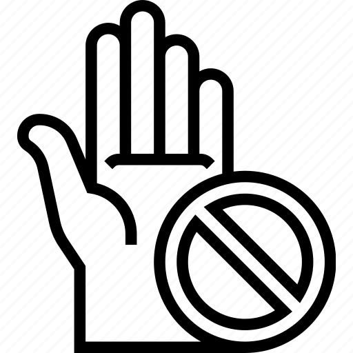 Stop, hand, gesture, sign, defense icon - Download on Iconfinder