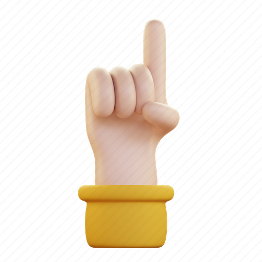 One, finger, hand, gesture, touch, business icon - Download on Iconfinder