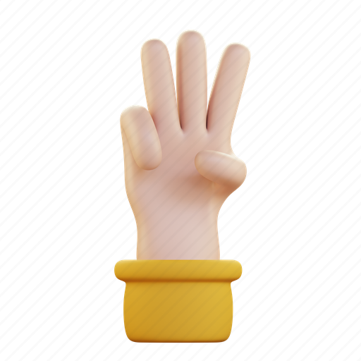 Three, finger, hand, gesture, touch, business, fingers icon - Download on Iconfinder
