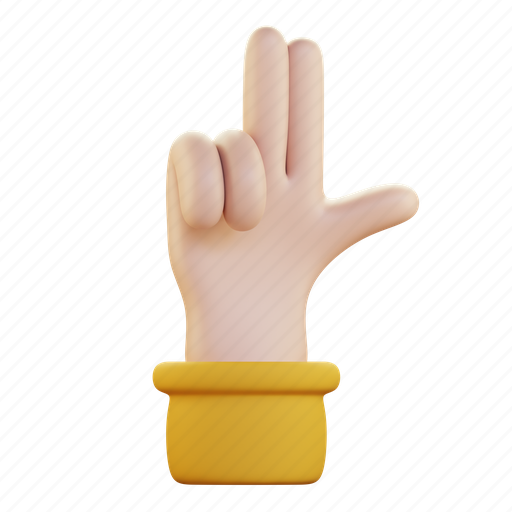 Two, finger, pointing, up, hand, gesture, touch icon - Download on Iconfinder