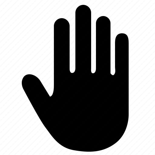 Ban, cancel, gesture, hand, scan, stop, dactylogram icon - Download on Iconfinder