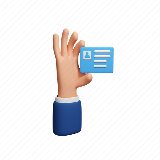 Hand, holding, id card, id, identity, gesture, business icon - Download on Iconfinder