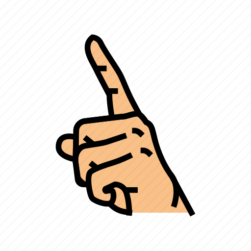 Attention, hand, gesture, gesticulate, pointer, thumb icon - Download on Iconfinder