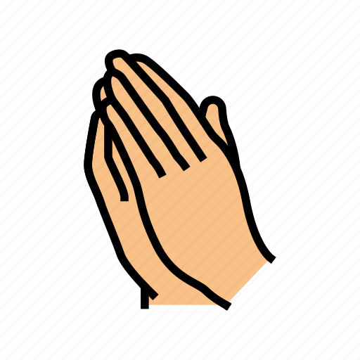 Pray, hand, gesture, gesticulate, attention, pointer icon - Download on Iconfinder
