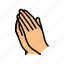 pray, hand, gesture, gesticulate, attention, pointer 
