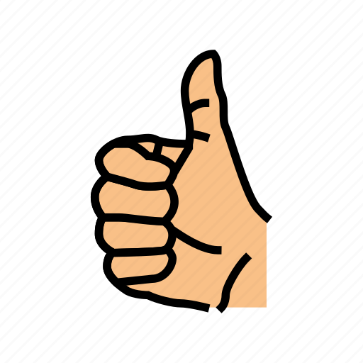 Thumb, up, hand, gesture, gesticulate, attention icon - Download on Iconfinder