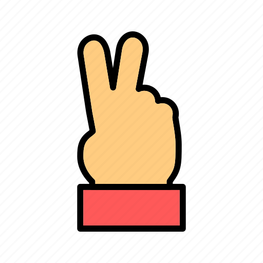 Hand, sign, victory icon - Download on Iconfinder
