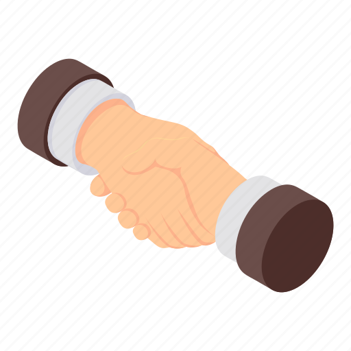 Agreement, cartoon, hand, handshake, isometric, shake, trust icon - Download on Iconfinder
