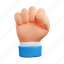 hand, gesture, finger, fist, protest, communication 