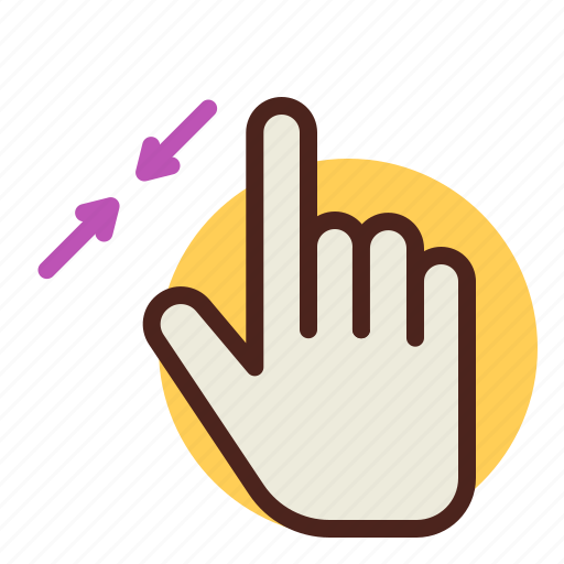 Enlarge, gesture, hand, interaction icon - Download on Iconfinder