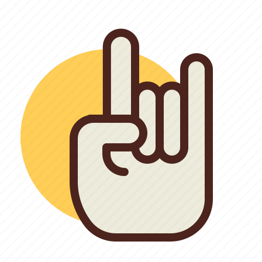 Gesture, hand, interaction, metal icon - Download on Iconfinder