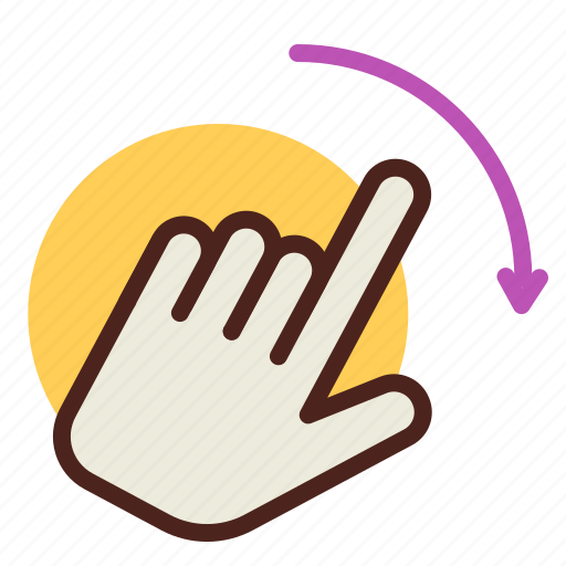 Fingers, gesture, handight, interaction, r, rotate, two icon - Download on Iconfinder