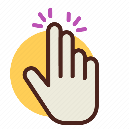 Fingers, gesture, hand, interaction, touch, two icon - Download on Iconfinder
