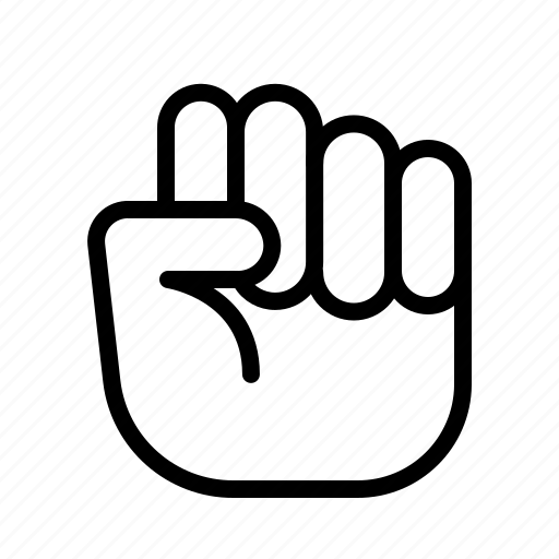 Fist, gesture, hand, interaction icon - Download on Iconfinder