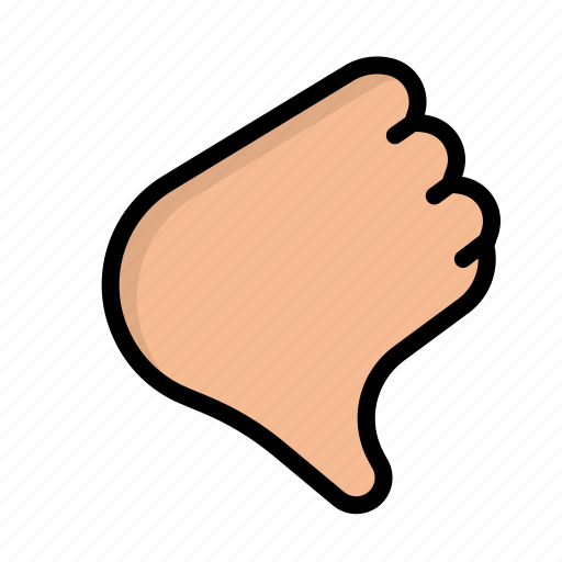 Dislike, thumb, down, disadvantage, hand icon - Download on Iconfinder