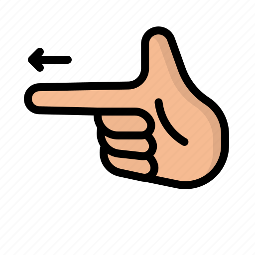 Pointing, hand, point, sign, language icon - Download on Iconfinder