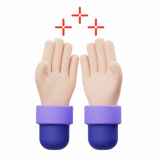 Pray, hands 3D illustration - Download on Iconfinder