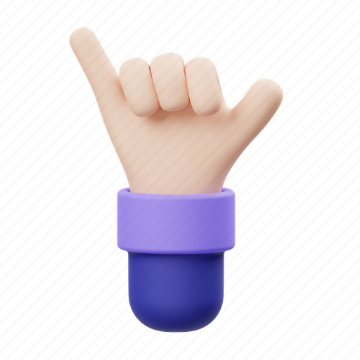 Shaka, hand 3D illustration - Download on Iconfinder
