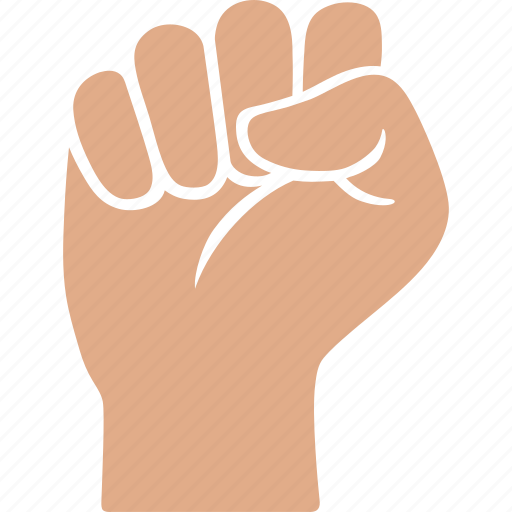 Fist, hand, power, solidarity, strength, victory, white icon - Download on Iconfinder