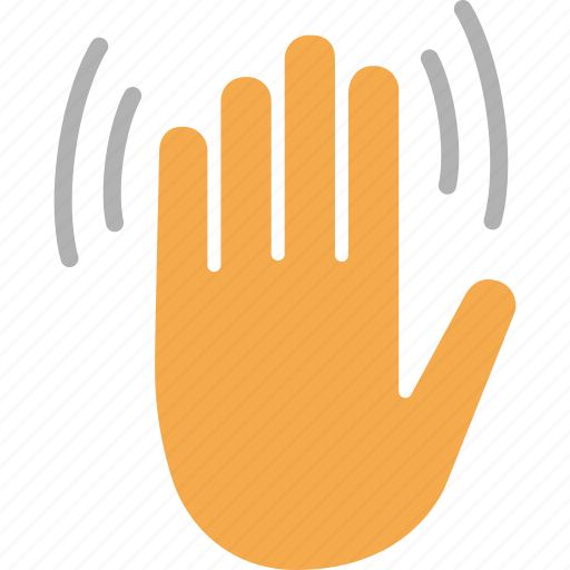 Asian, bye, goodbye, hand, verticle, wave, waving icon - Download on Iconfinder