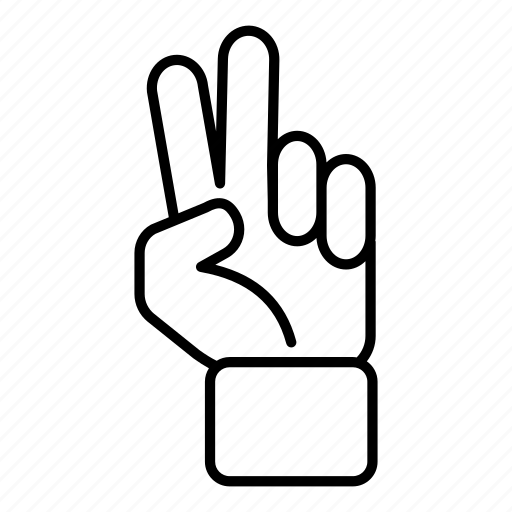 Fingers, gesture, hand, love, peace, peace sign, victory sign icon - Download on Iconfinder