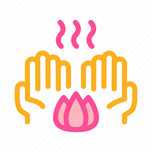 Clean, flower, fragrant, hands, smell icon - Download on Iconfinder