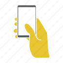 contact, device, hand, hold, mobile, phone, smartphone