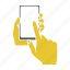 finger, hand, hold, mobile, screen, smartphone, touch 