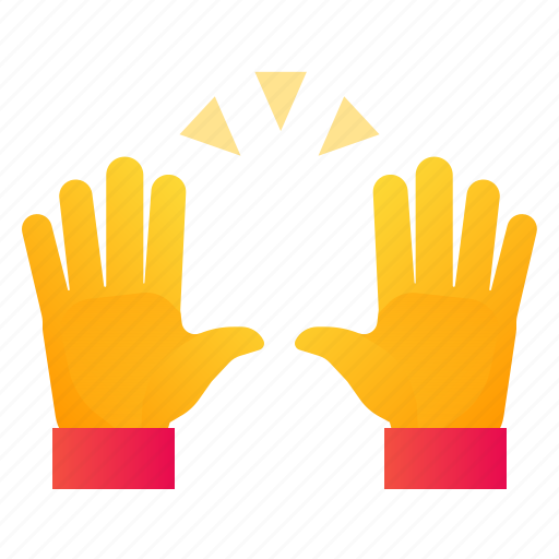 Gesture, hands, raised, wave icon - Download on Iconfinder
