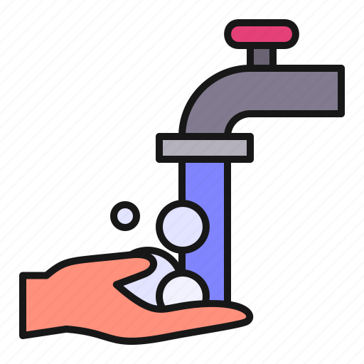 Cleaning, hand, healthcare, soap, tap, wash, washing icon - Download on Iconfinder