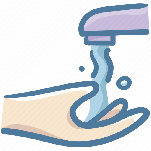 Cleaning, hand, hands, wash, washing, water, wet icon - Download on Iconfinder