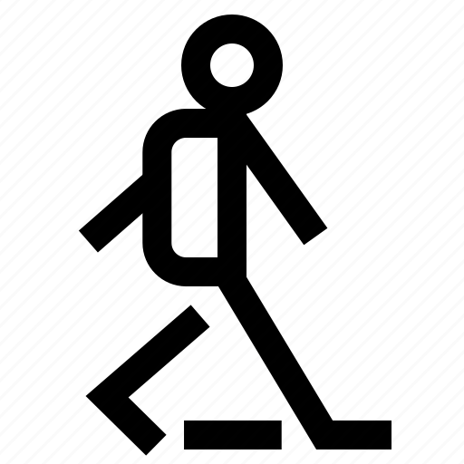 Walk, foot, man, people, person, profile, users icon - Download on Iconfinder