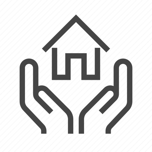 Hands, house, protect, protection, safe, secure, security icon - Download on Iconfinder