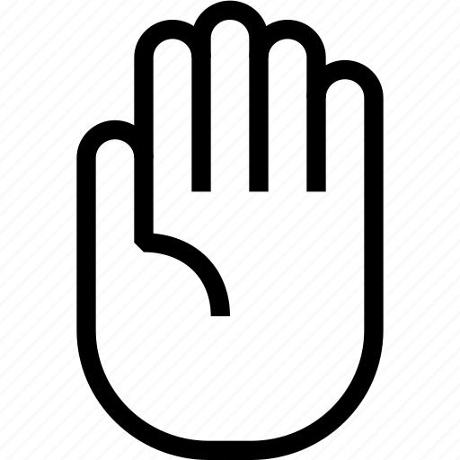 Gesture, hand, hand palm, hello, palm, stop icon - Download on Iconfinder