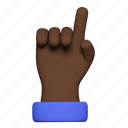 point, finger, index, african american, gesture