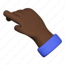 hand, point, click, african american